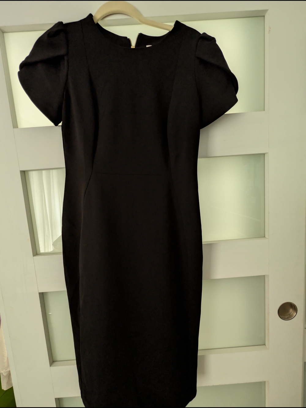 Calvin Klein Black Dress with Gold-Tone Zipper